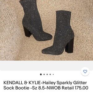 Gorgeous glitter sock boots New !